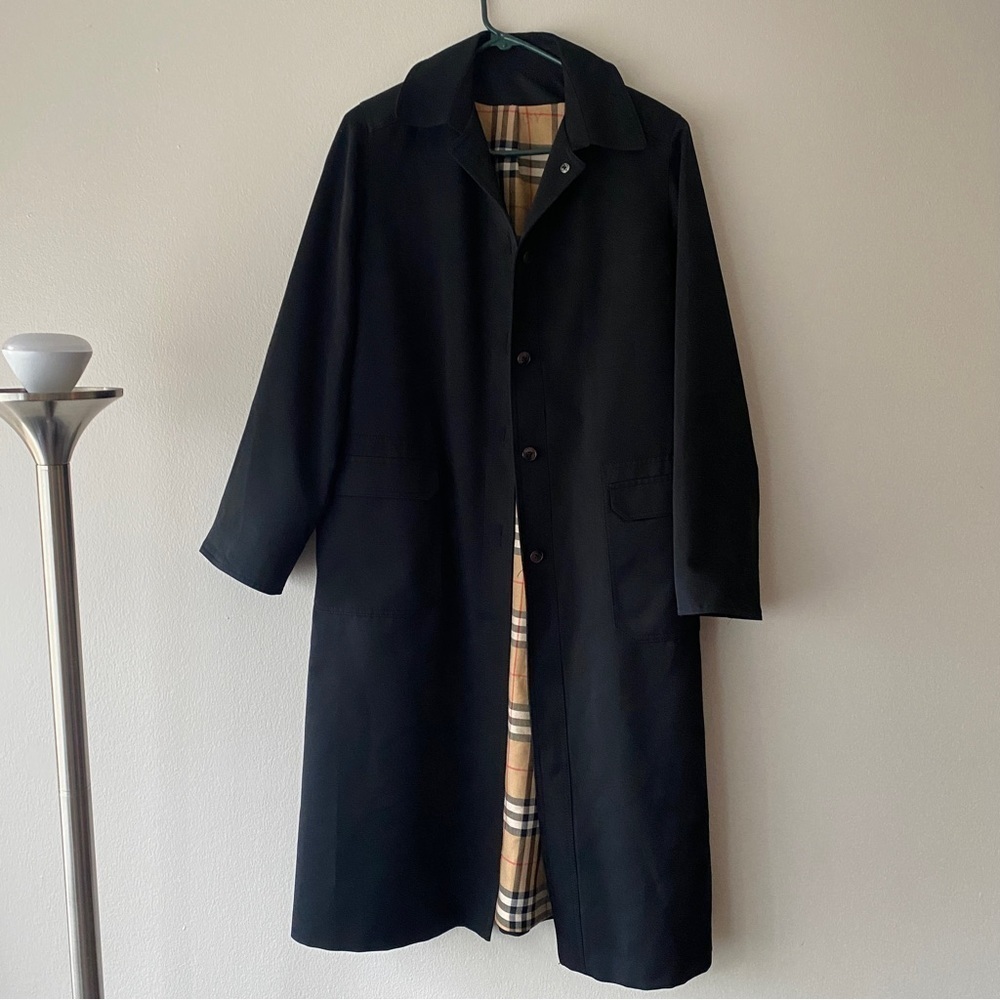 Vintage Forecaster of Boston Black Trench Coat size L/XL